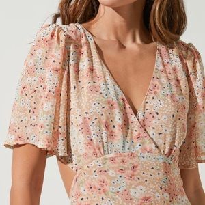 ASTR The Label Sedona Floral Cutout Maxi Dress